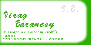 virag barancsy business card